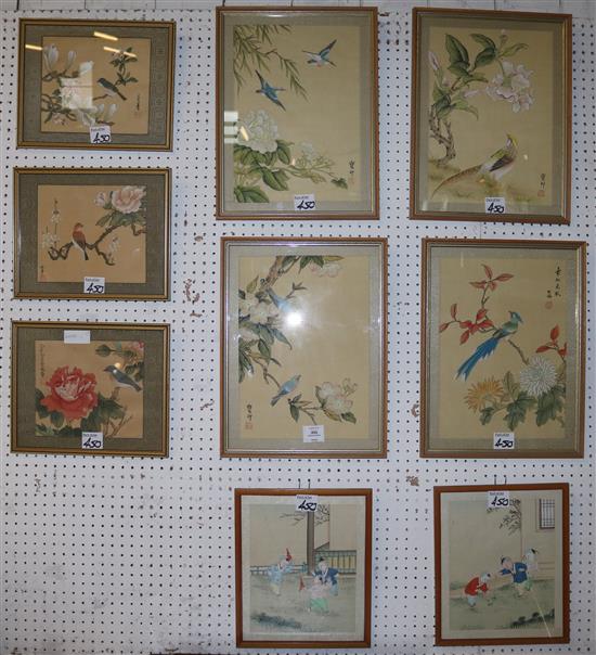 9 Chinese paintings